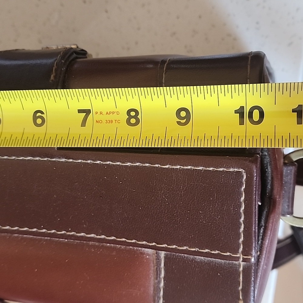 Vintage Diamond Genuine Brown Leather Camera Bag in Like New Condition - Picture 12 of 12